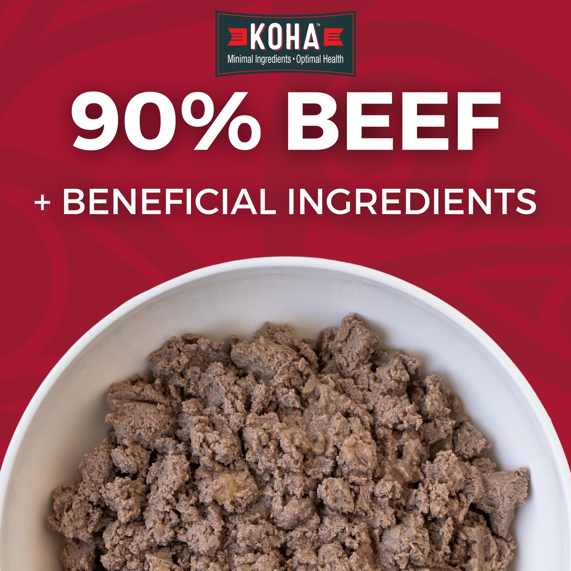 KOHA boeuf entree : texture humide riche en viande pour un repas appétissant.