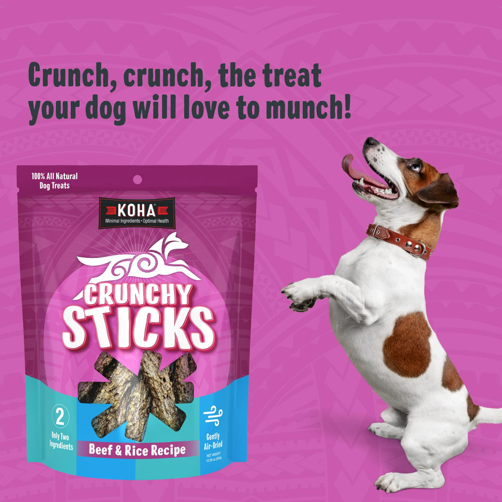 koha bouchées croustillantes boeuf et riz, idéales pour récompenser les chiens.