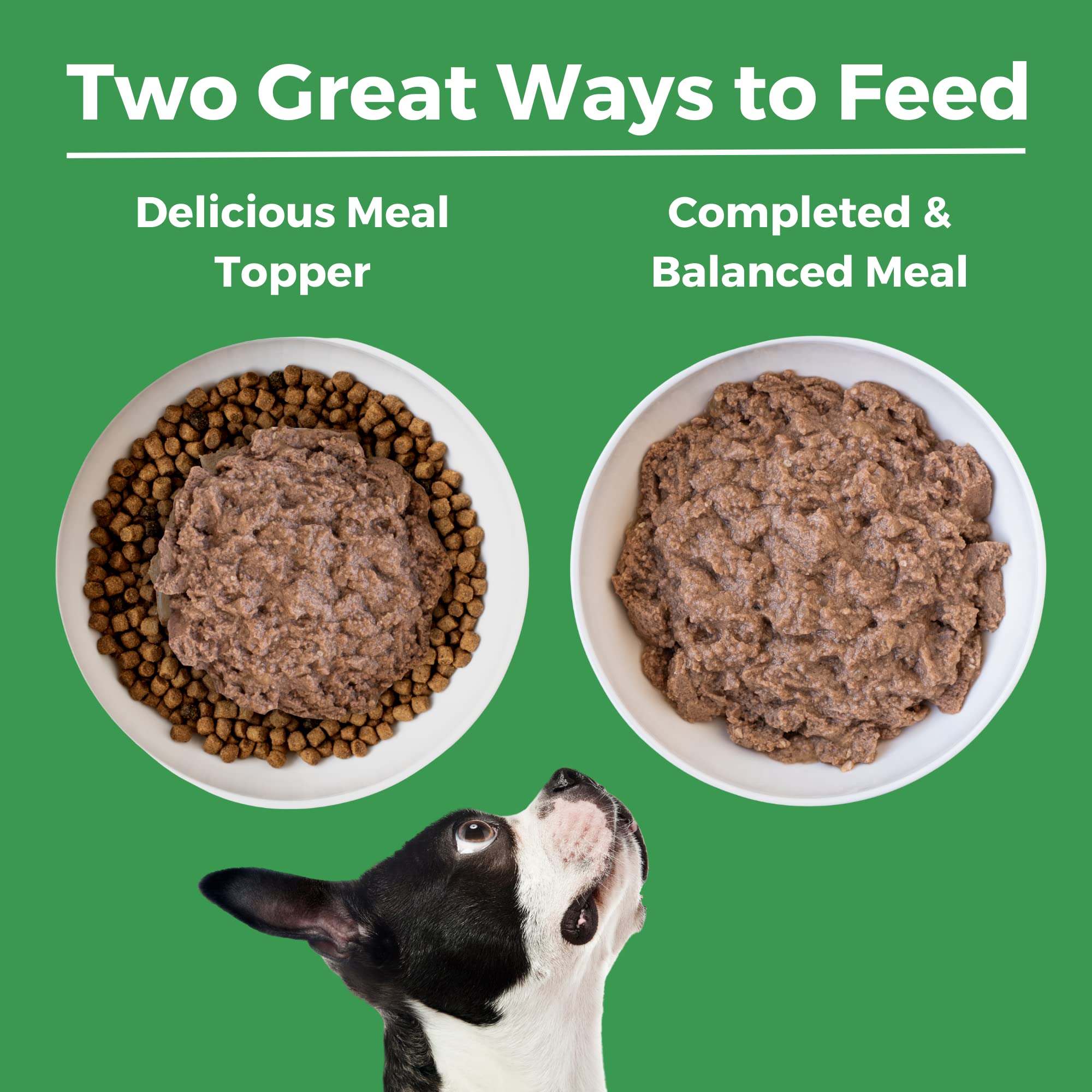 KOHA idée garniture pour chien, rend le repas plus appétissant.