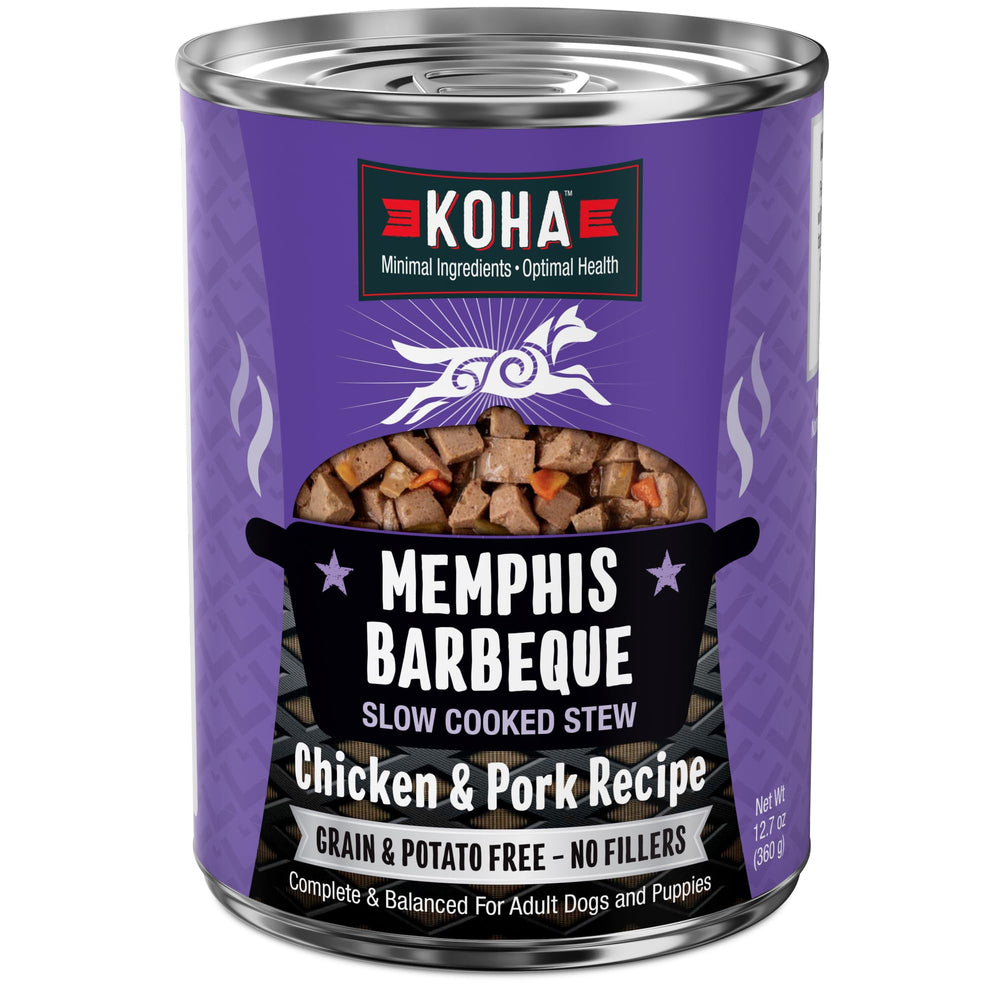 KOHA Memphis Barbecue ragout poulet-porc, repas riche en protéines.
