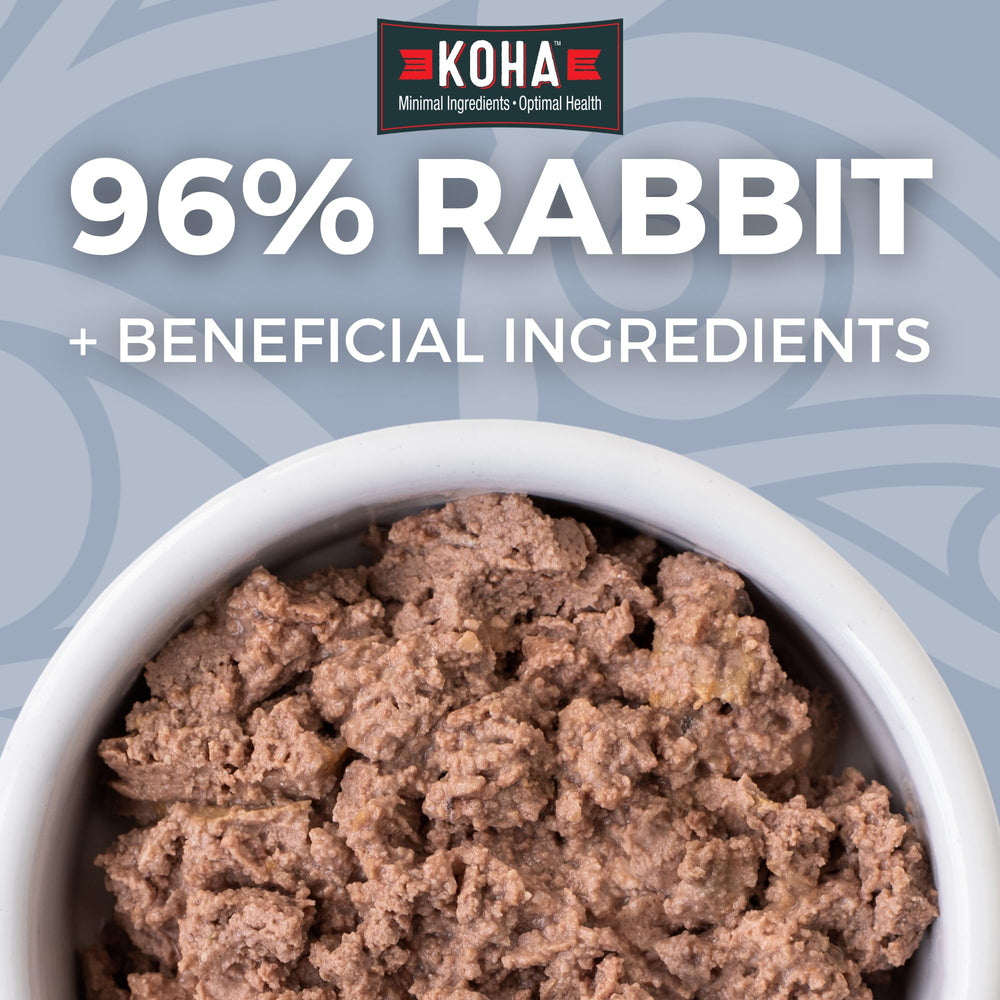 KOHA pâté chat lapin sans grains, digestion légère.