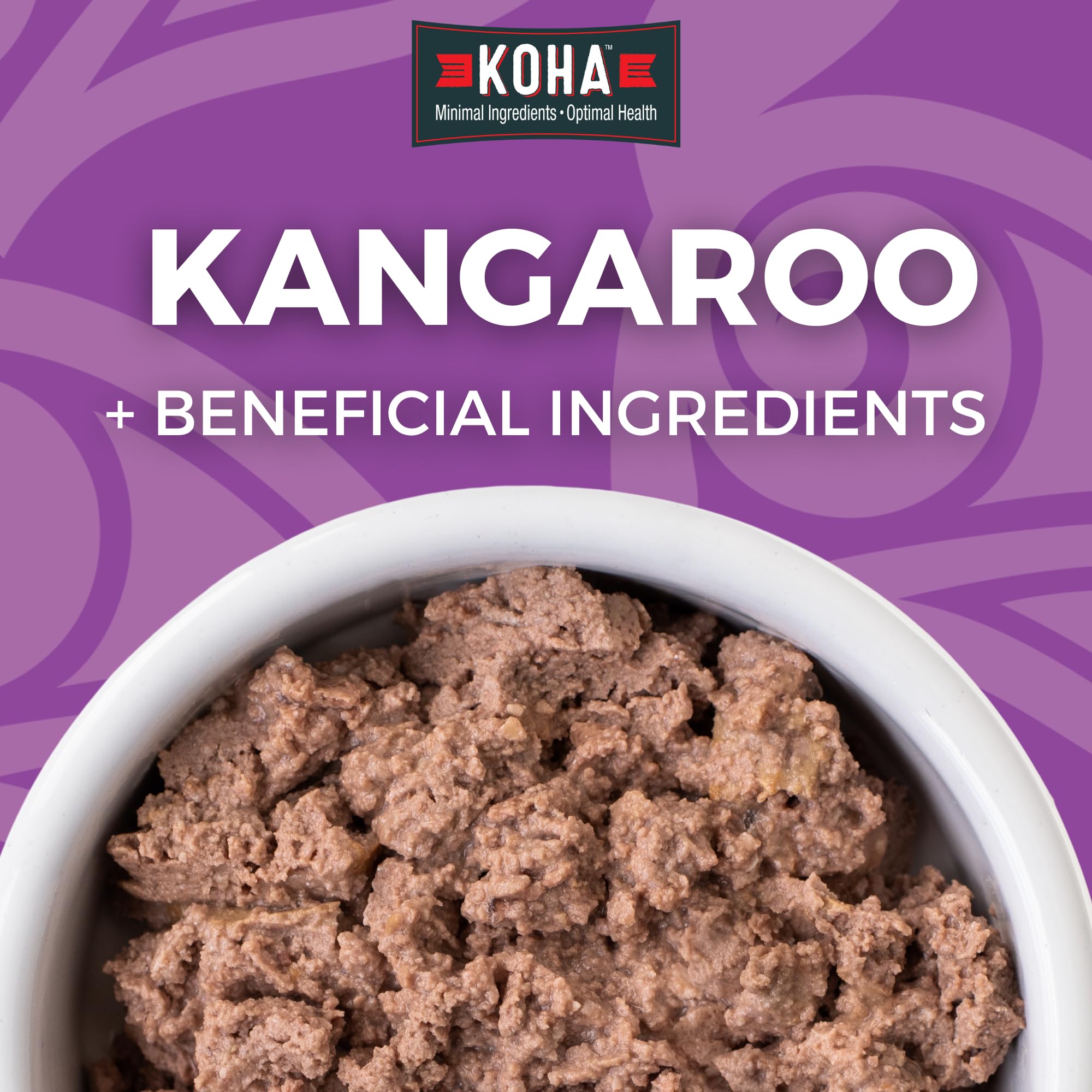 KOHA paté kangourou chat, texture onctueuse facilitant la digestion.