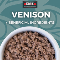 KOHA venaison pâté chat avec citrouille, favorise une digestion douce et appétence naturelle.