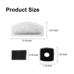 Kohimit ensemble-filtre-fontaine-12-filtre-12-eponges: kit complet pour filtration efficace.