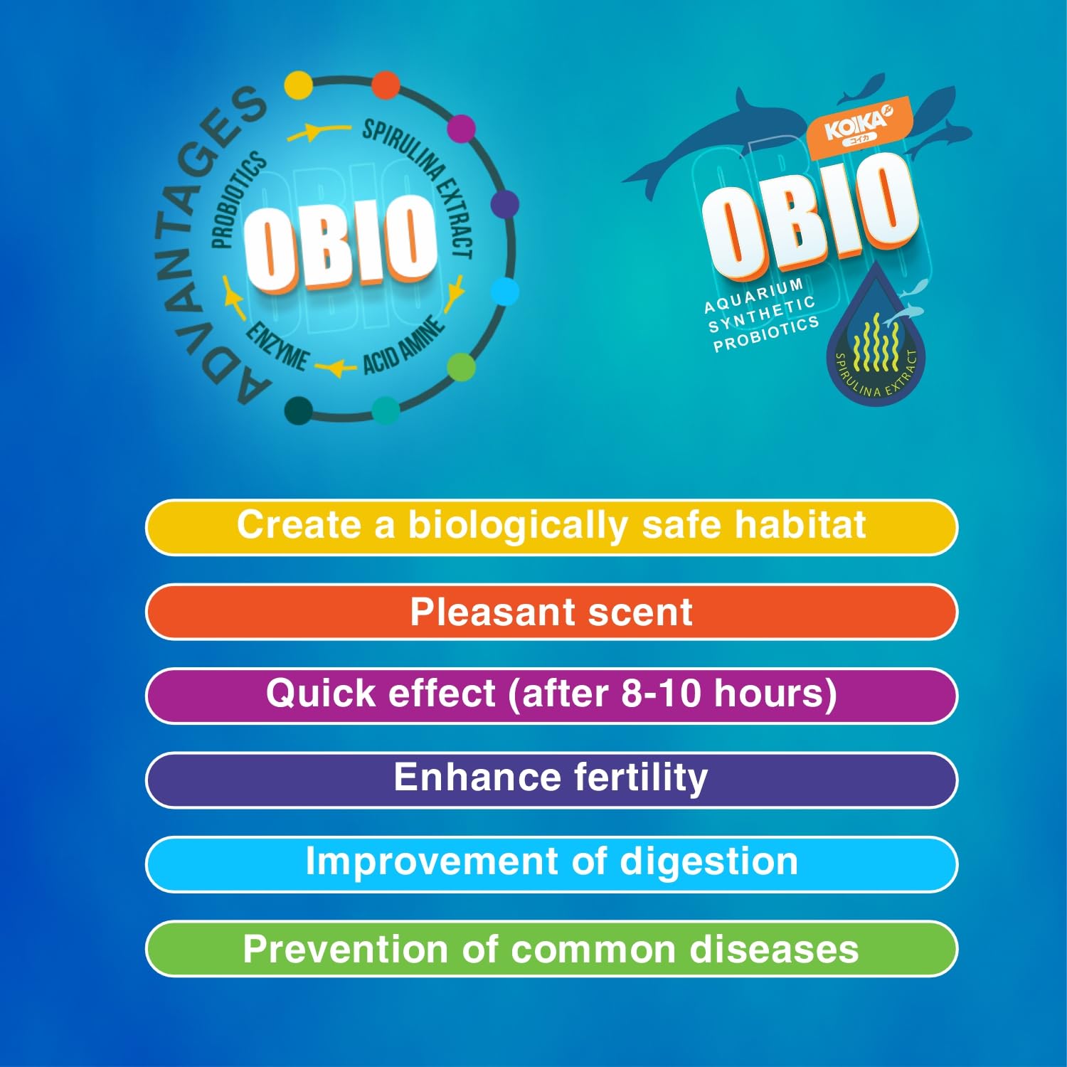 KOIKA OBIO: effet rapide 8-10h, résultats visibles après quelques heures.