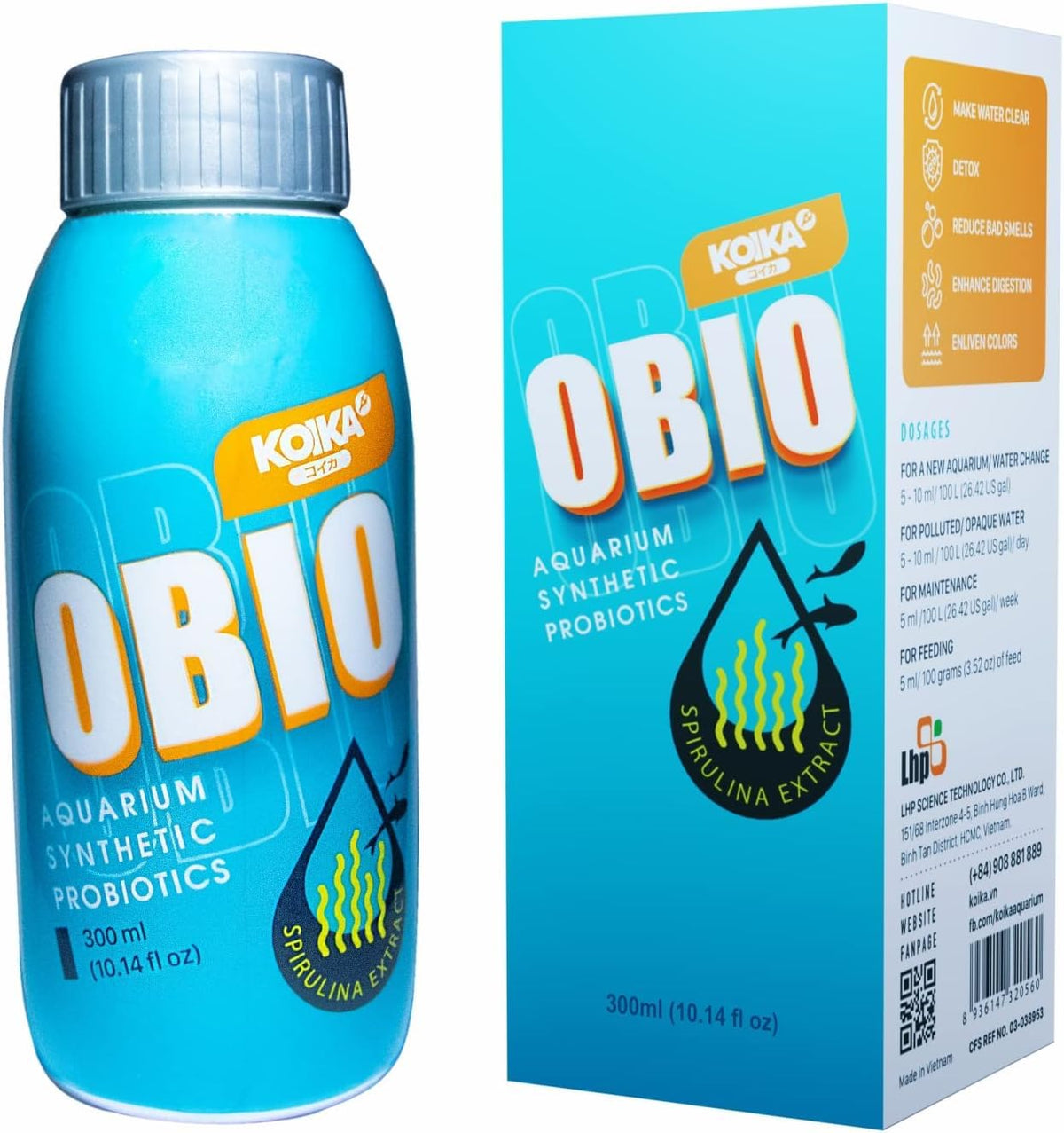 KOIKA OBIO: traitement d’eau en bouteille, eau plus claire et sans odeurs.