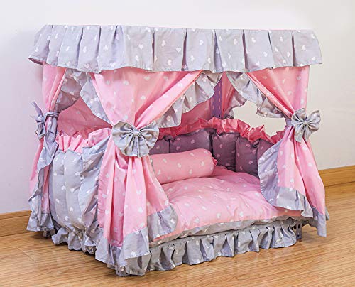 Lit Kolachic Princesse Rose Gris, design élégant et douceur.