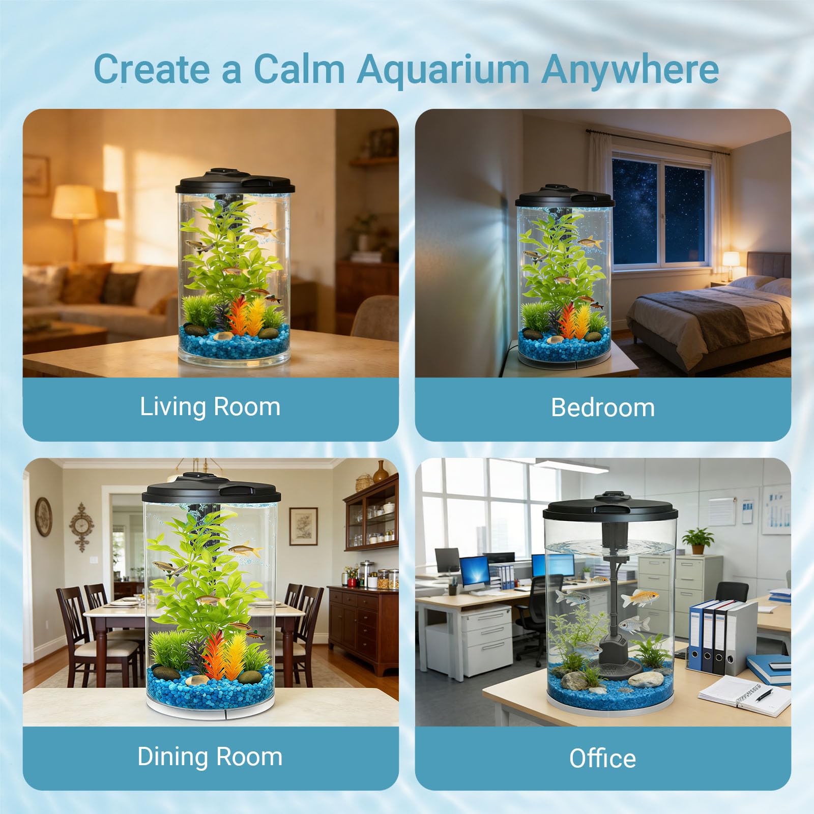 Koller Products Aquarium 360 guide d’installation simple pour démarrage rapide