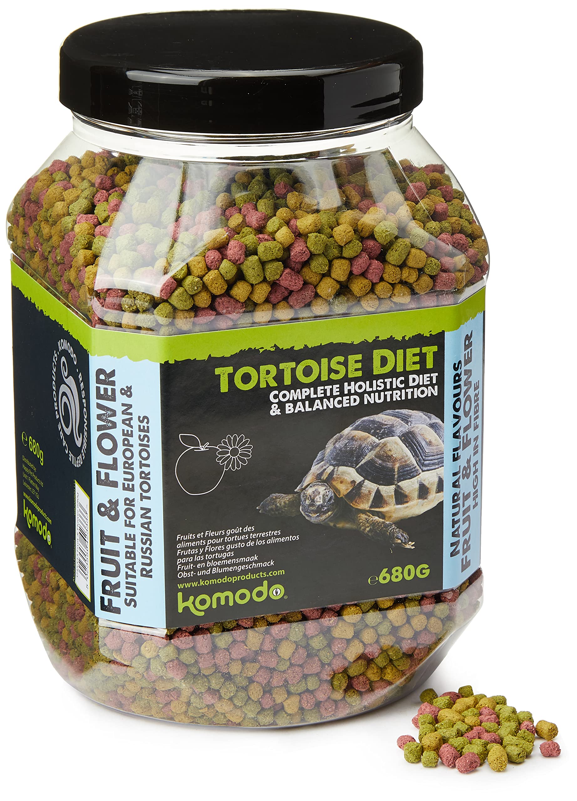 Emballage Komodo Diet Tortue Fruits et Fleurs 680 g prêt à l'emploi