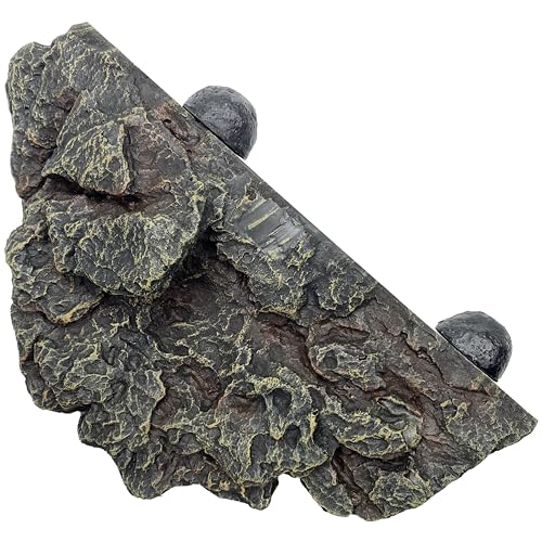 Komodo rebord magnétique standard brun, facile à nettoyer et à intégrer dans l'enclos terrarium.
