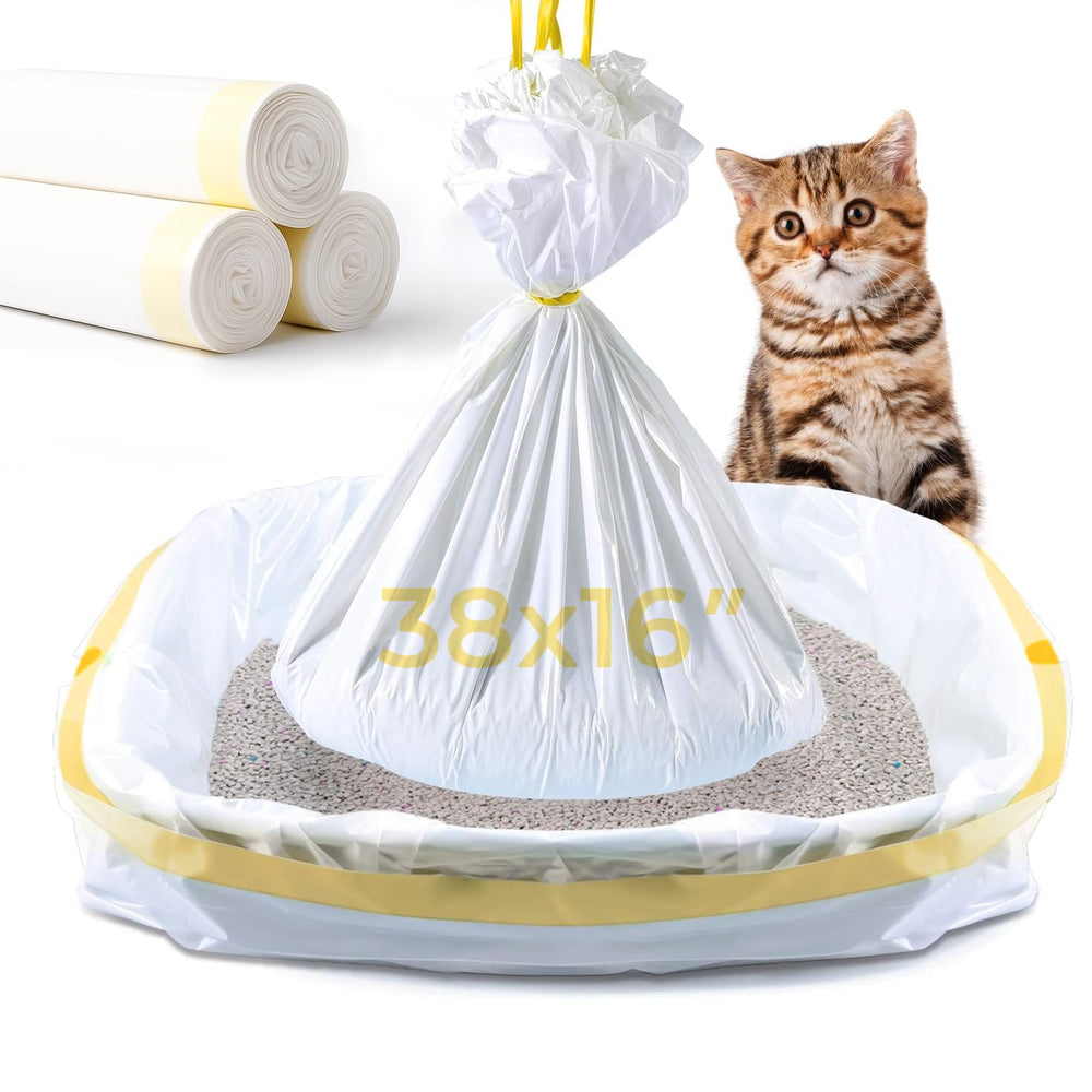 Sacs KONE pour bac à litière chat 36x18 avec corde pratique