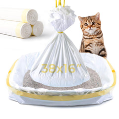 Sacs KONE pour bac à litière chat 36x18 avec corde pratique