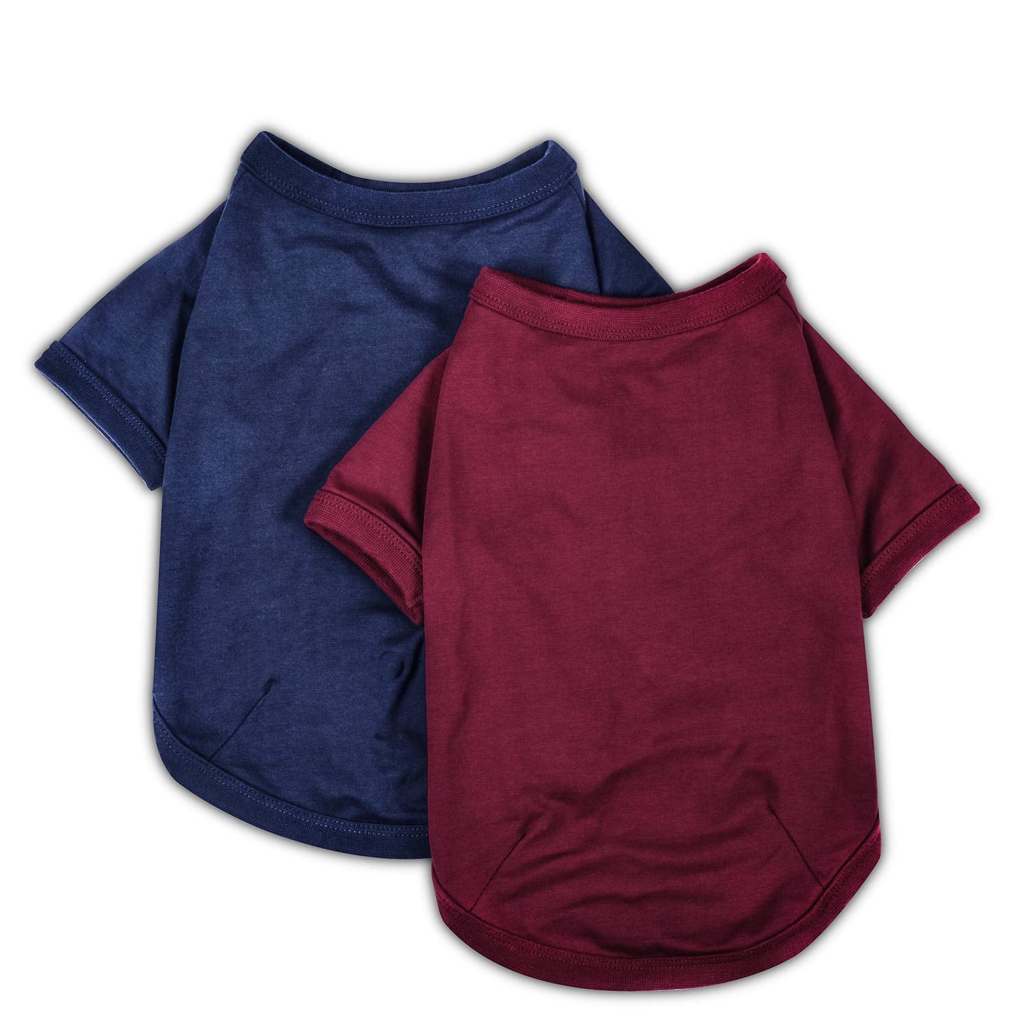 T-shirt Koneseve pour chien en coton doux rouge, style pratique