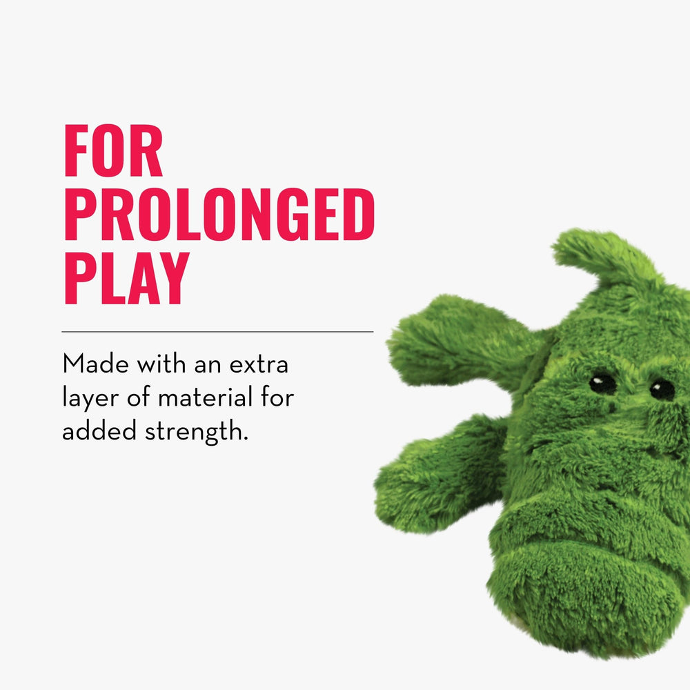 Jouet Kong Ali Alligator Cozie, disponible en taille S pour petits chiens
