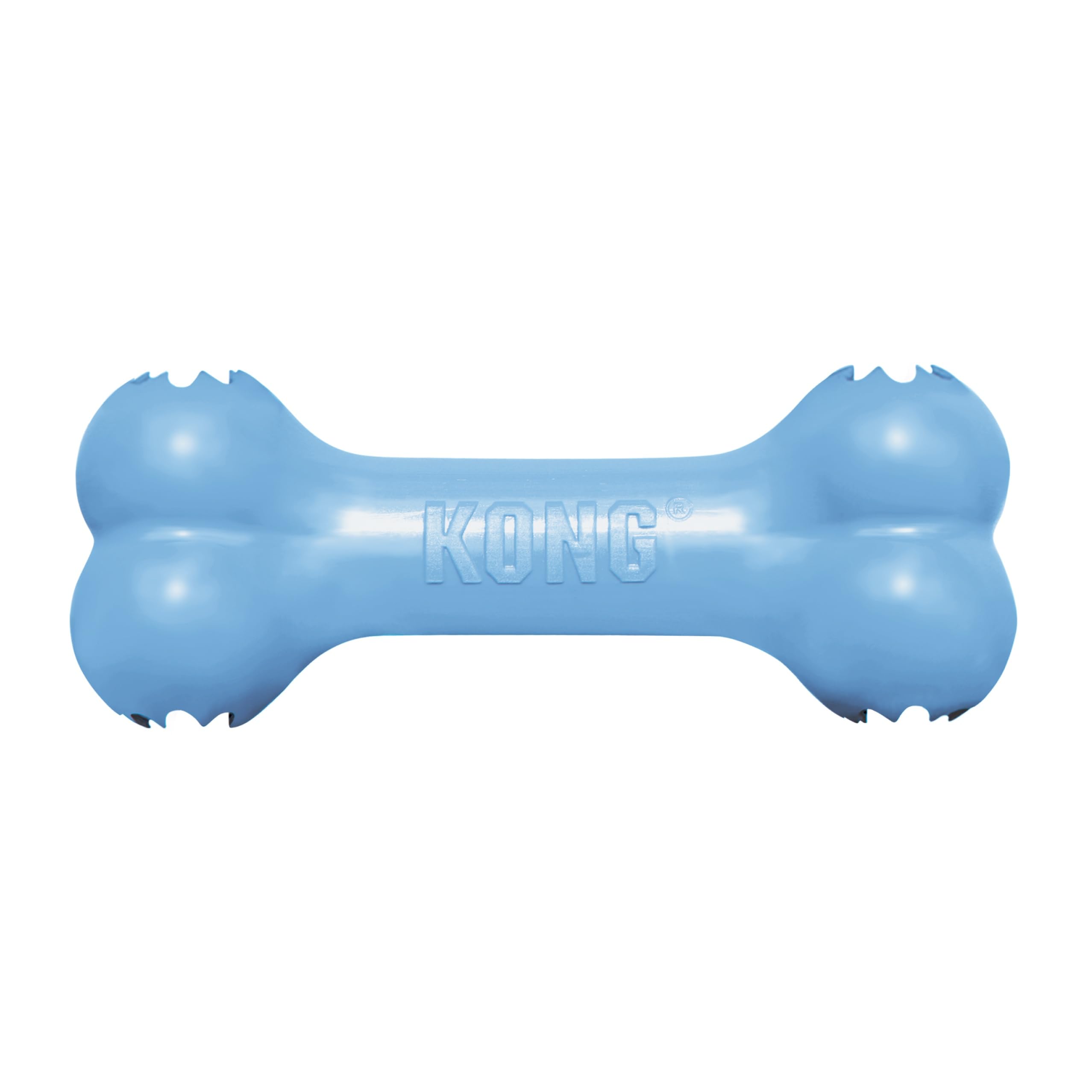 KONG Puppy Goodie Bone bleu: os à remplir pour chiot en dentition.