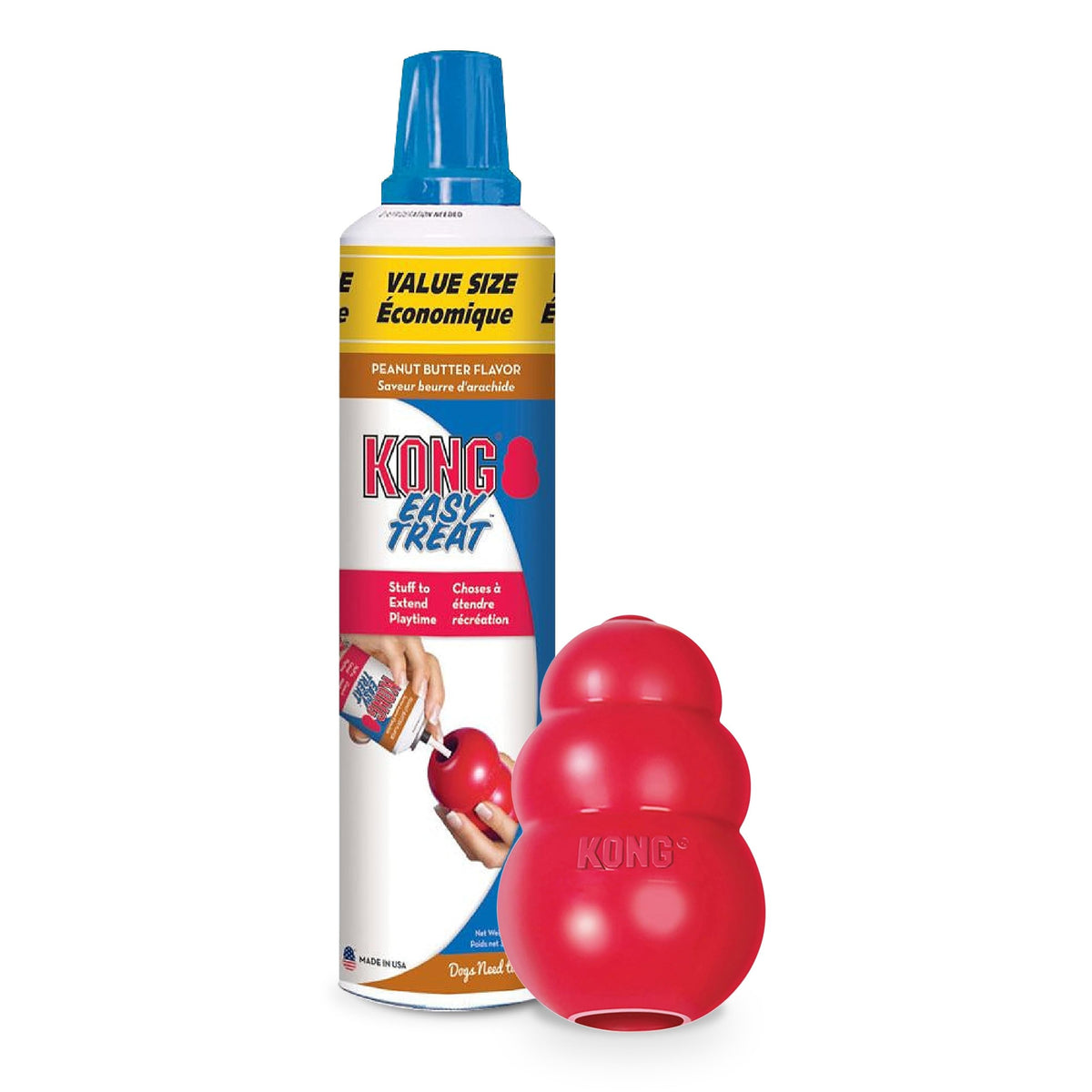 KONG Classic jouet-rouge: stimulation mentale et physique durable pour votre chien.