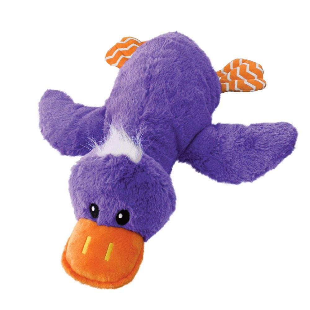 KONG Comfort Jumbo Canard-XL en peluche, propice au câlin et à la détente.