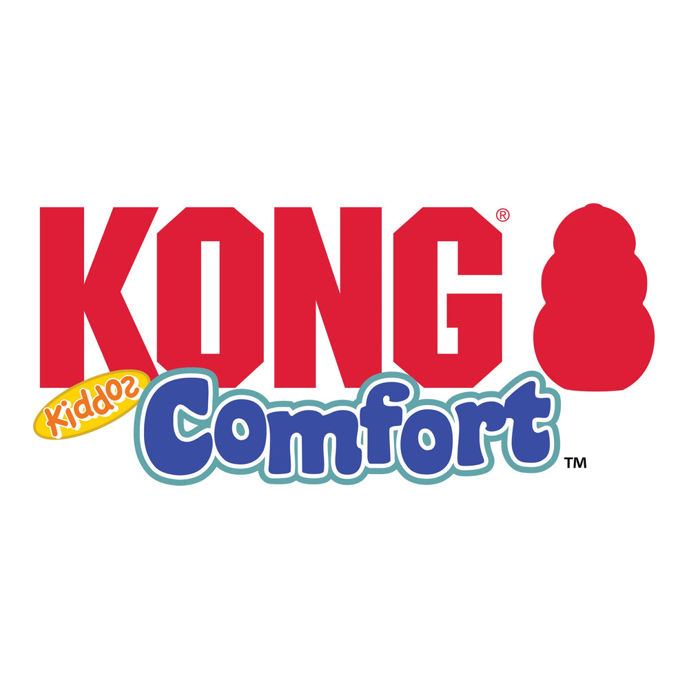 KONG Comfort Kiddos Éléphant – sifflet grave qui stimule la curiosité lors des jeux.