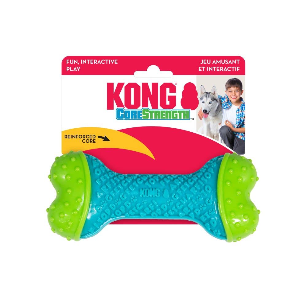 KONG CoreStrength Bone, durabilité et mordillage pour séances de mastication prolongées.