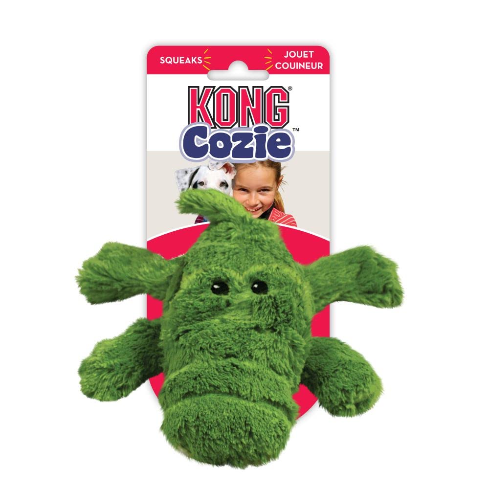 KONG Cozie Ali Alligator, câlin doux idéal pour le repos et le confort.