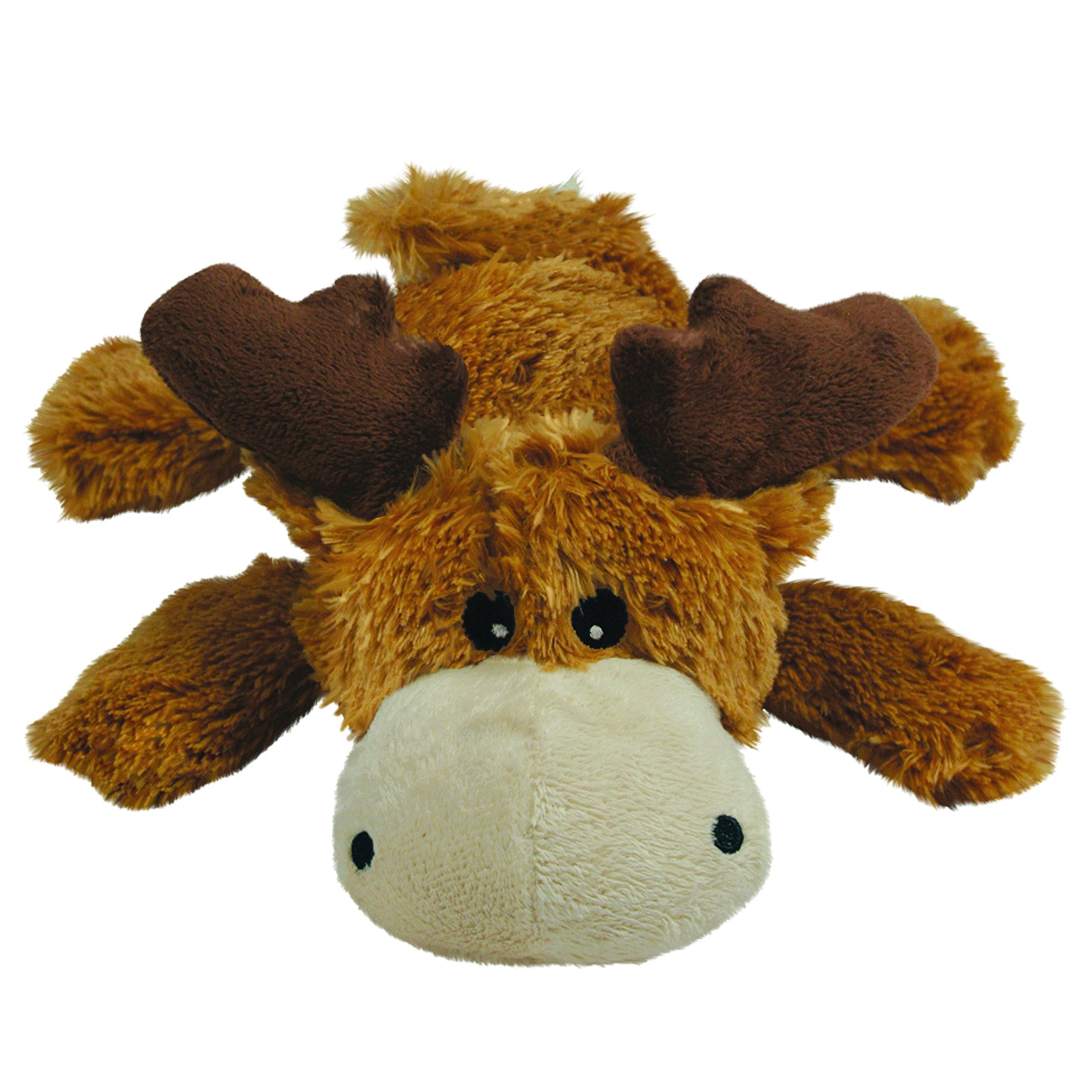 KONG Cozie Marvin Moose - visuel visage adorable pour jeux et câlins.