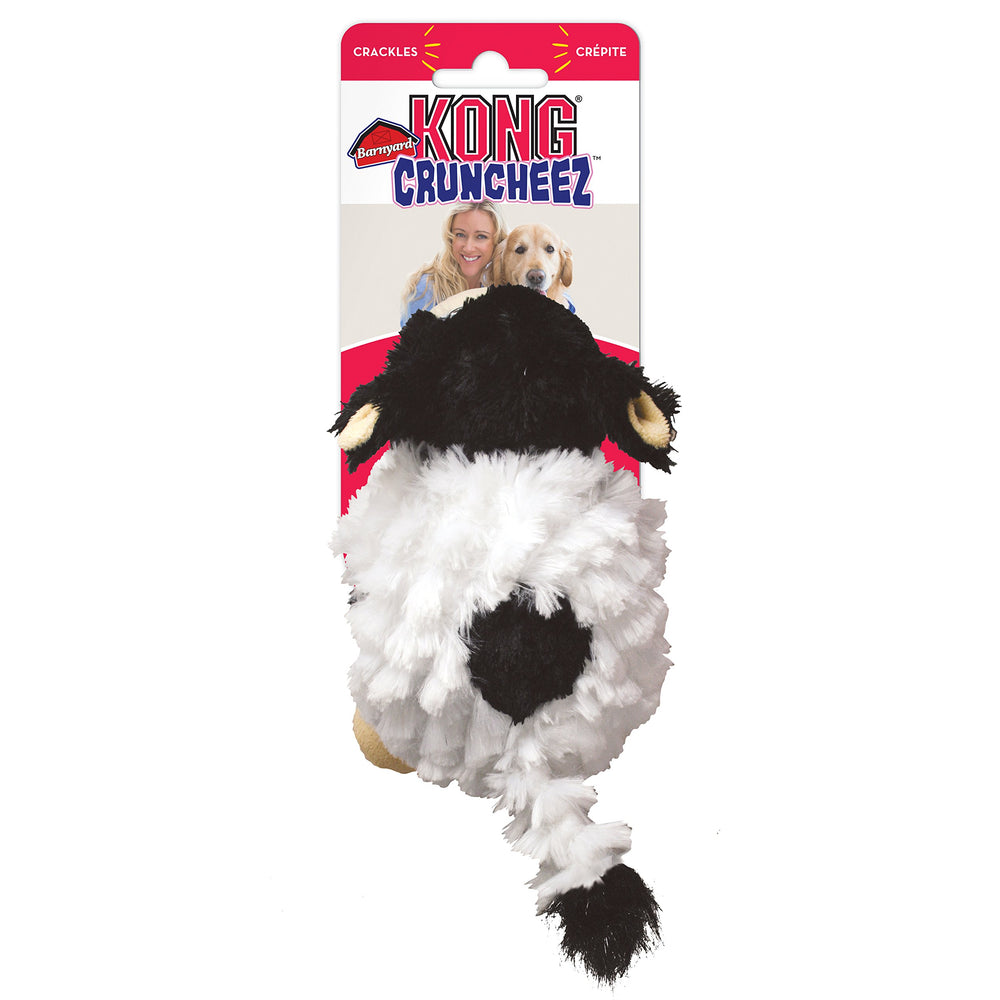 KONG Cruncheez Vache – clochette intégrée pour jeu plus vivant.
