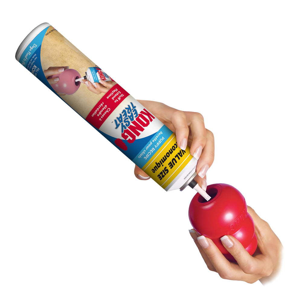 Doseur KONG Easy Treat sans dégâts pour garnir le jouet.