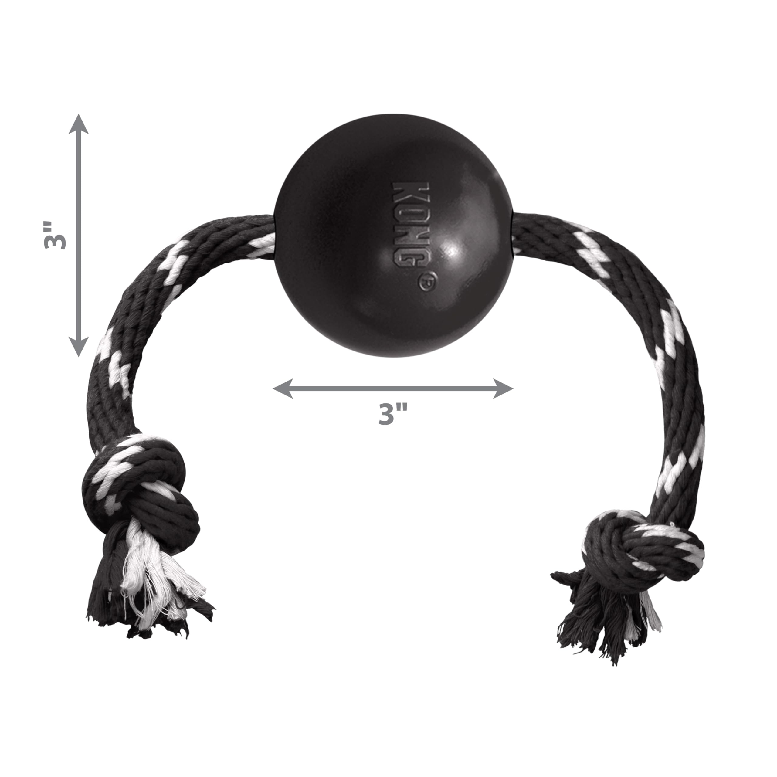 KONG Extreme balle avec corde lancer précis et jeu interactif.