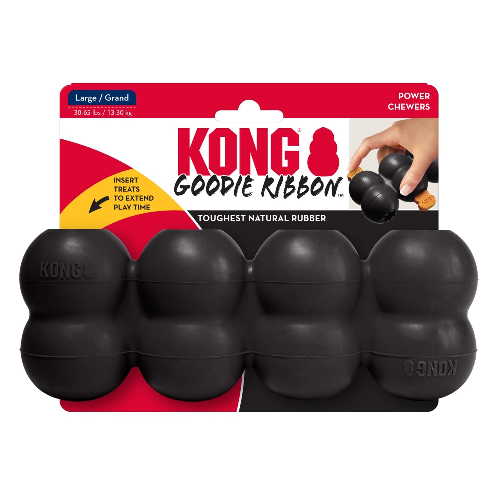 KONG Extreme Goodie Ribbon, fabriqué aux USA avec matériaux mondiaux de qualité