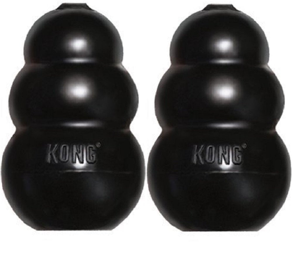 KONG Extreme grand jouet noir pour chien, idéal pour la mastication durable.