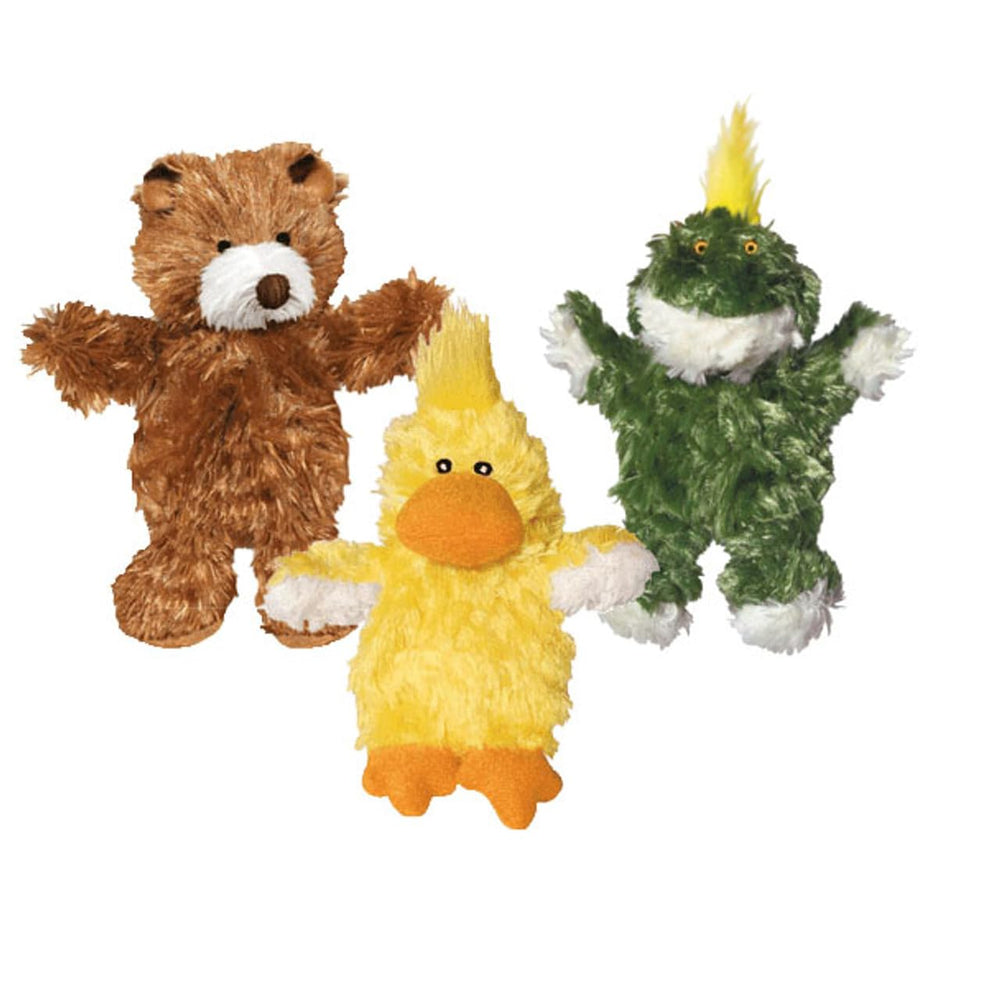 KONG ours avec sifflet et faible rembourrage pour petits chiens.