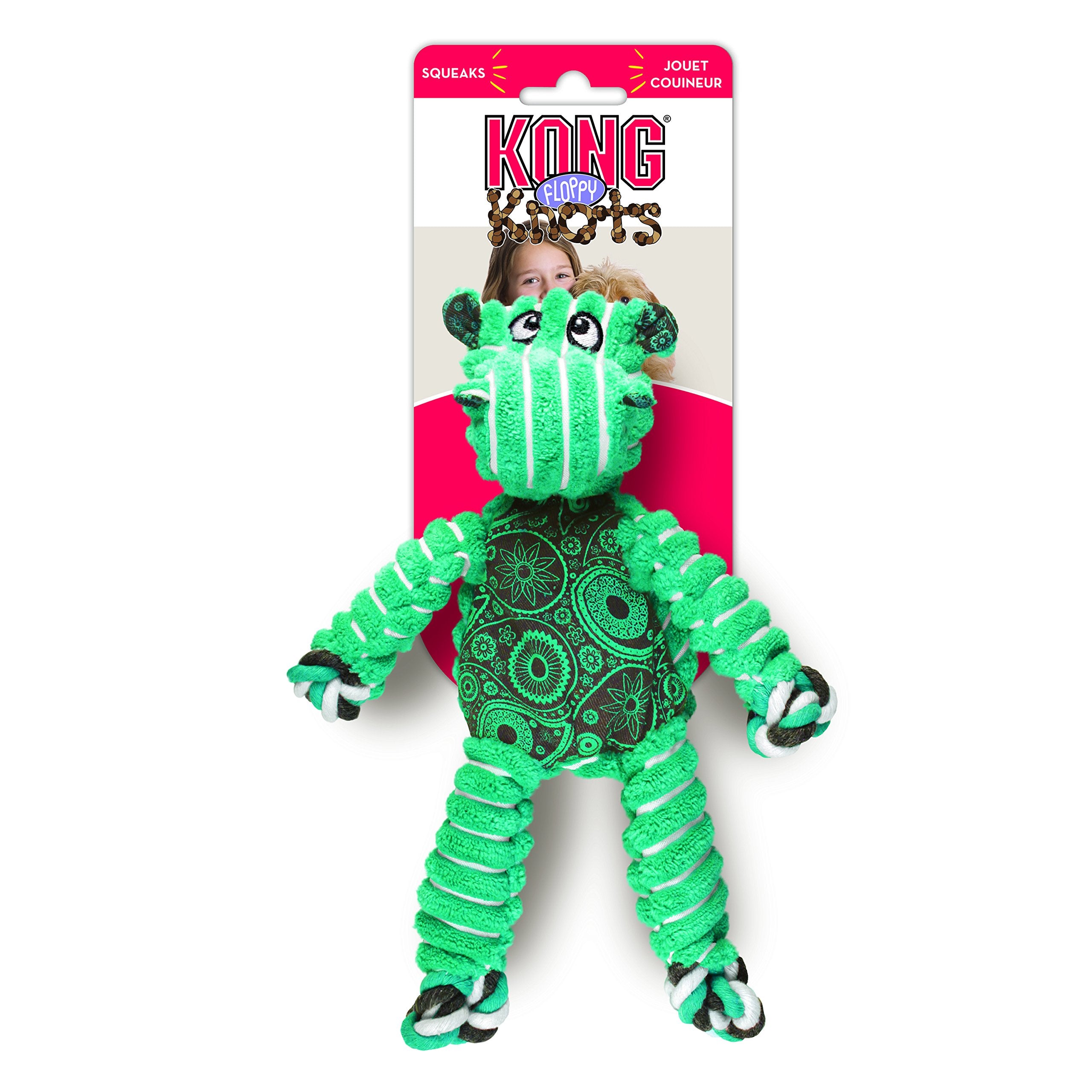 Garnissage minimal du KONG Floppy Knots réduit le désordre après les sessions.