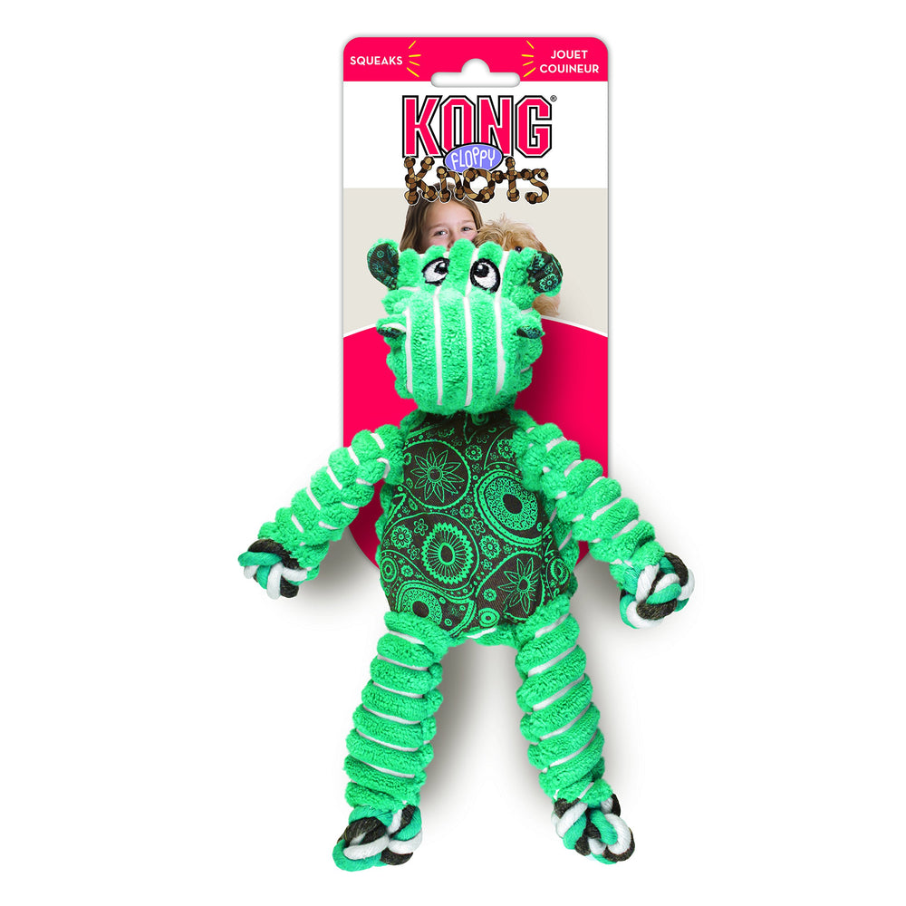 Garnissage minimal du KONG Floppy Knots réduit le désordre après les sessions.