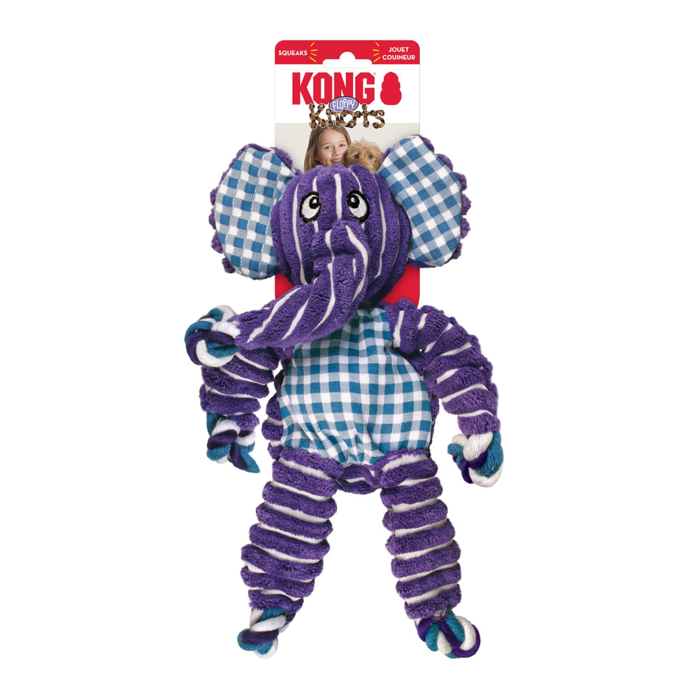 KONG Floppy Knots : texture variée pour des sessions de mastication durables.