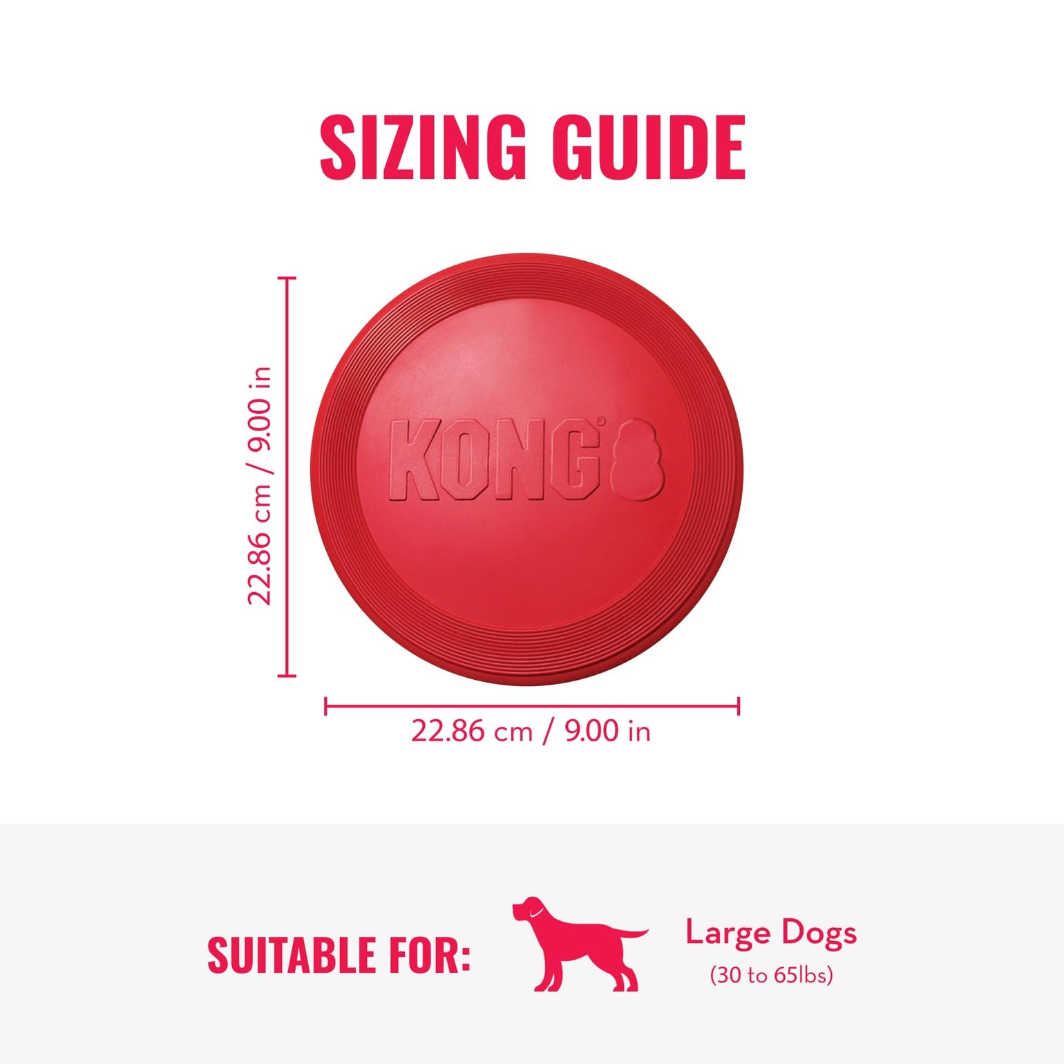 KONG Flyer, jouet qui stimule l'activité naturelle du chien.
