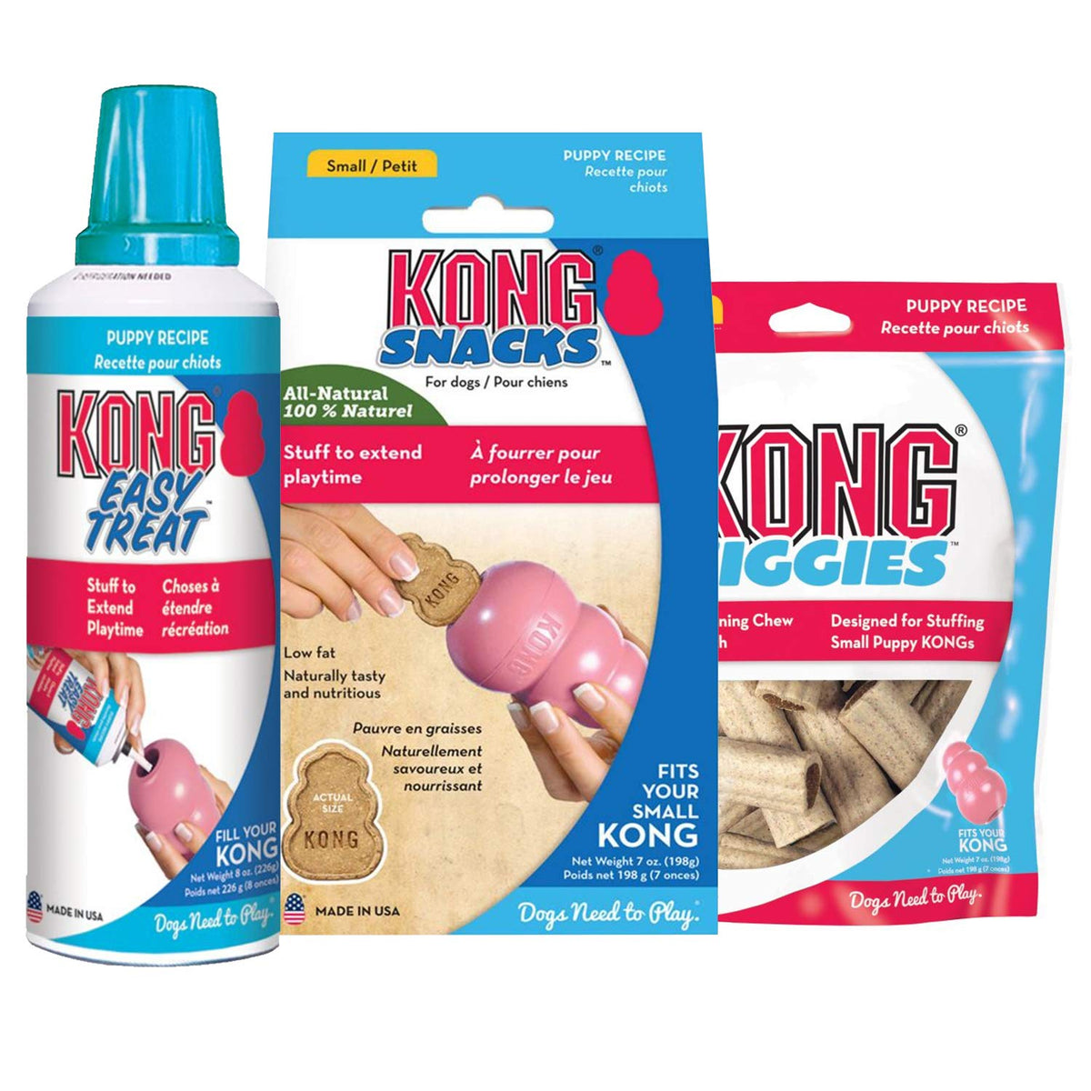 Pack Kong friandises chiot dans emballage pratique pour l'achat