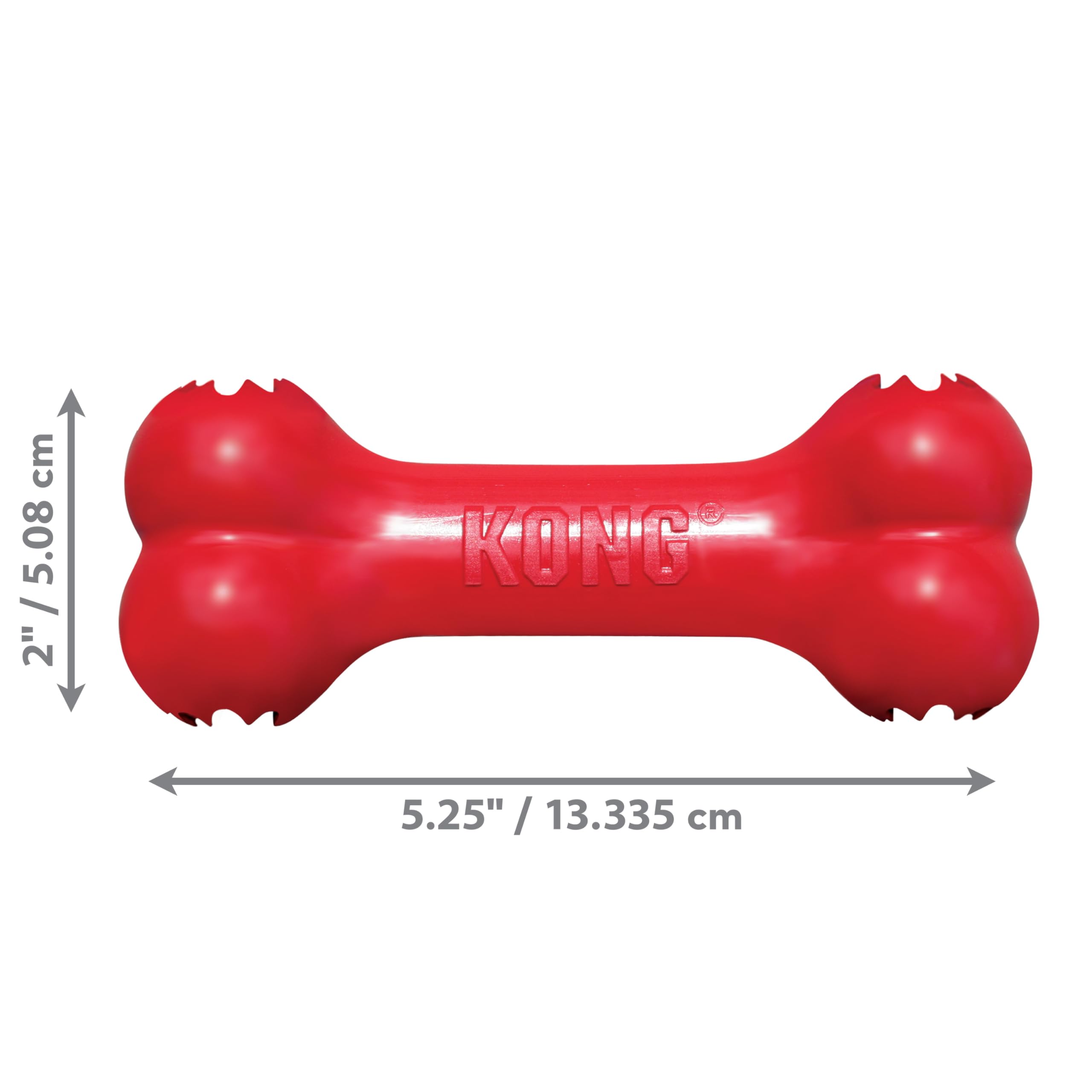 Jouet KONG Goodie Bone durable pour petites mâchoires.