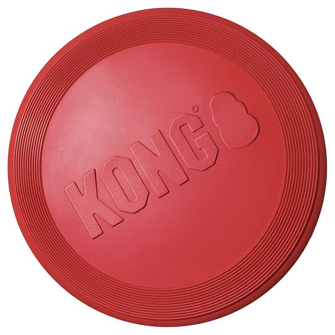 KONG disque caoutchouc rouge parfait pour lancer et rapport