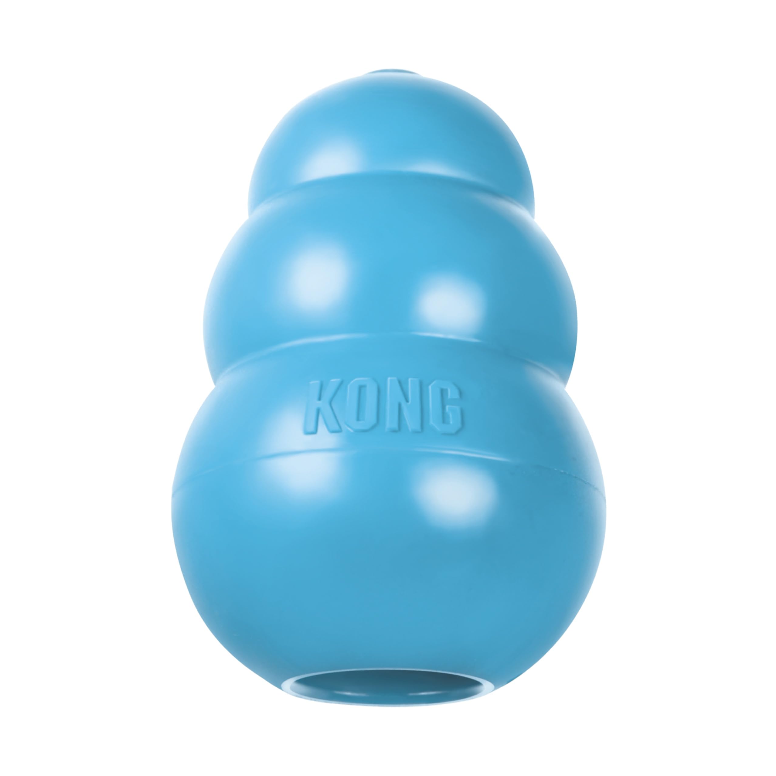 Jouet KONG Puppy en gomme naturelle, douceur adaptée aux dents qui poussent.