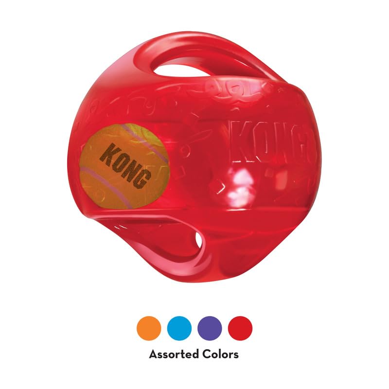 KONG Jumbler Ball: poignée ergonomique facilitant la saisie et le lancer.