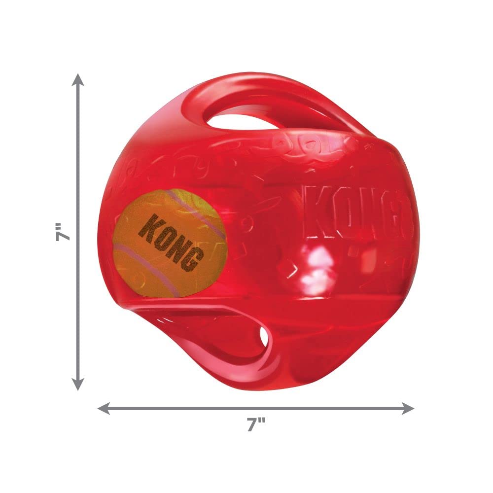 Coloris aléatoires du KONG Jumbler, ajoutant de la surprise au jeu.