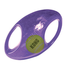 KONG Jumbler Football balle-tennis-interne pour sessions fetch actives.