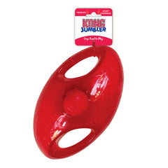 KONG Jumbler Football poignées-ramasser faciles à saisir pendant le jeu.