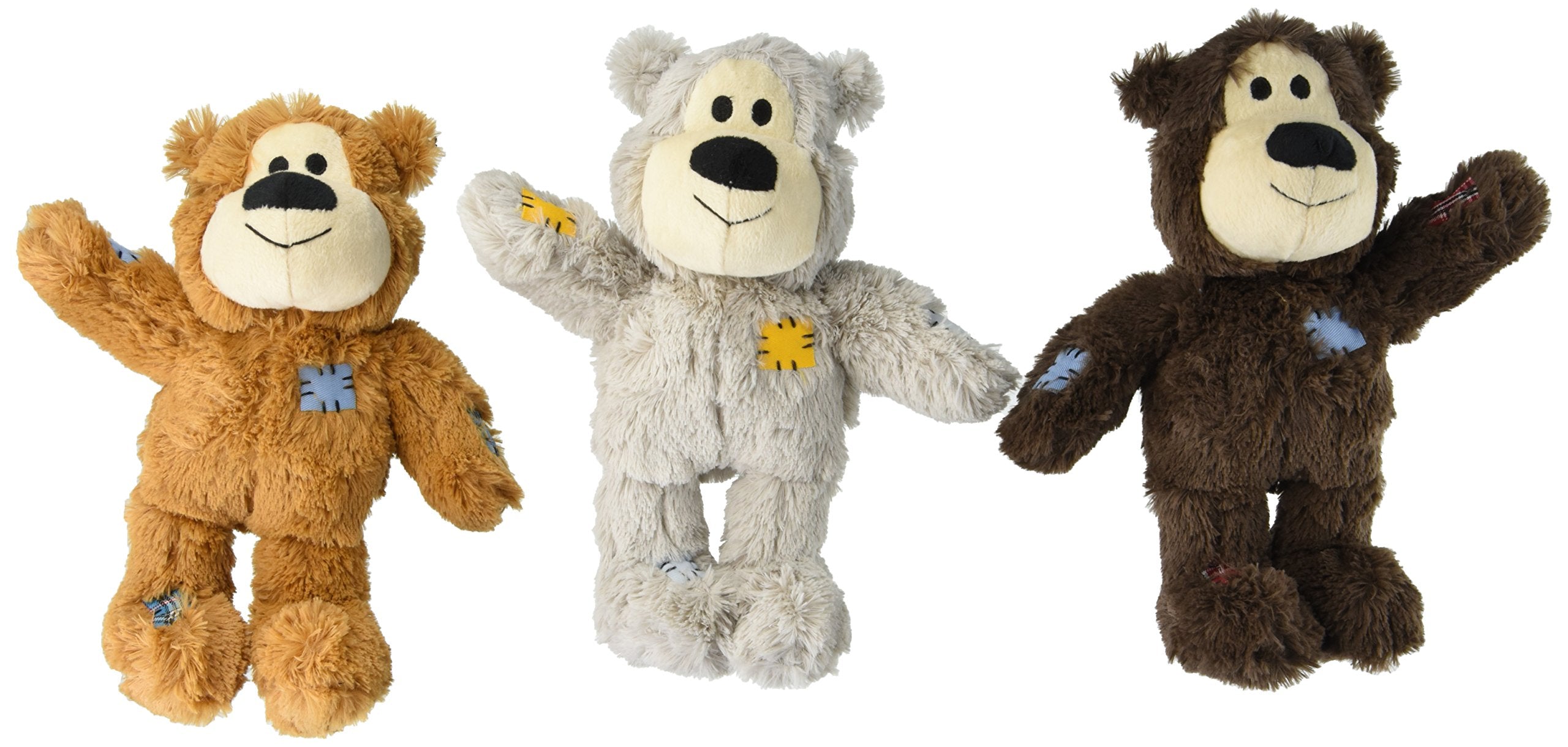 KONG Wild Knot Bear — visage du jouet doux, stimulant le jeu et l'interaction avec votre chien.