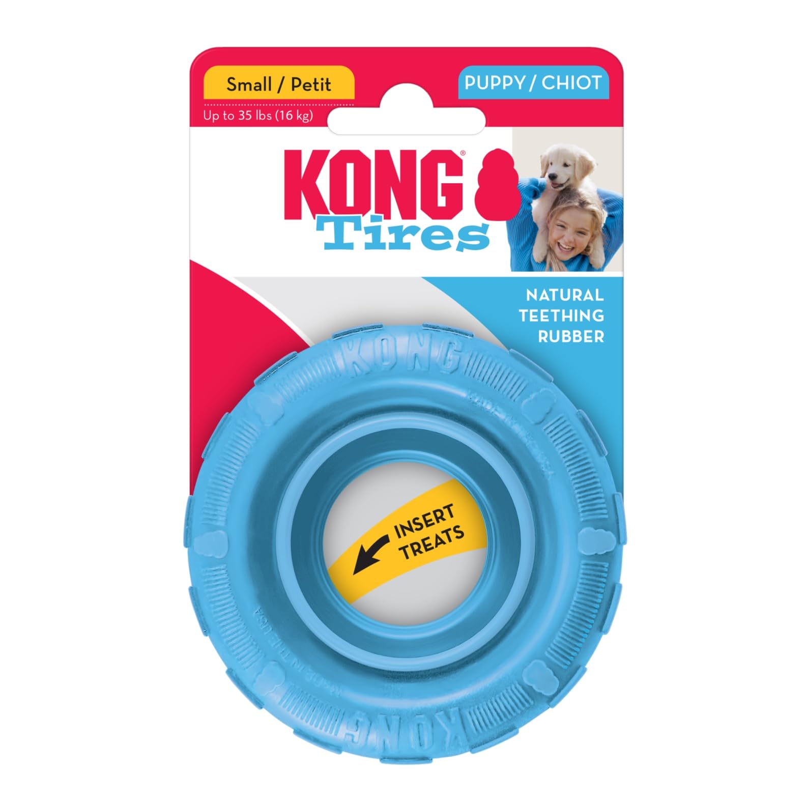 KONG Pneus chiots, stimulation mentale et activité dentaire.