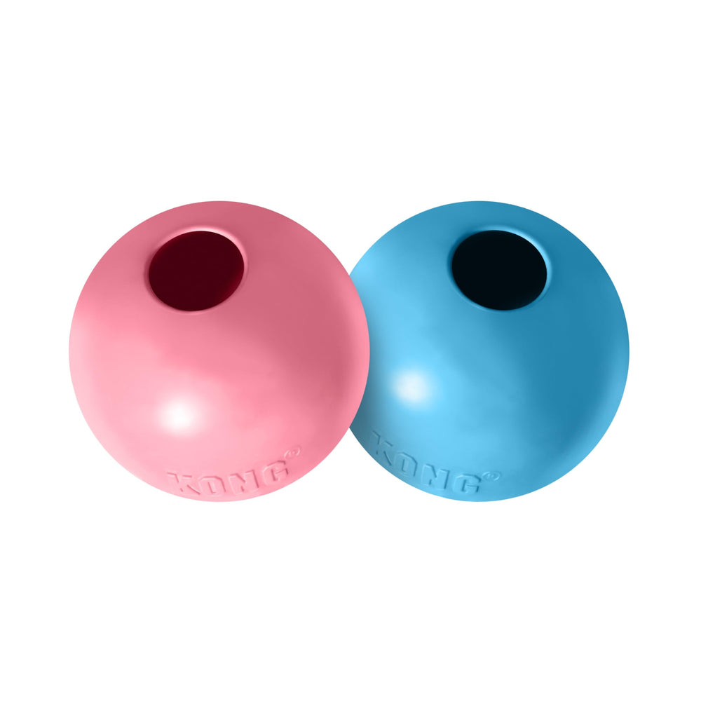 Balle KONG pour chiot à trou, couleur aléatoire pour varier les jeux.