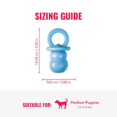 KONG Puppy Binkie intérieur creux pour remplir friandises et stimuler l’esprit