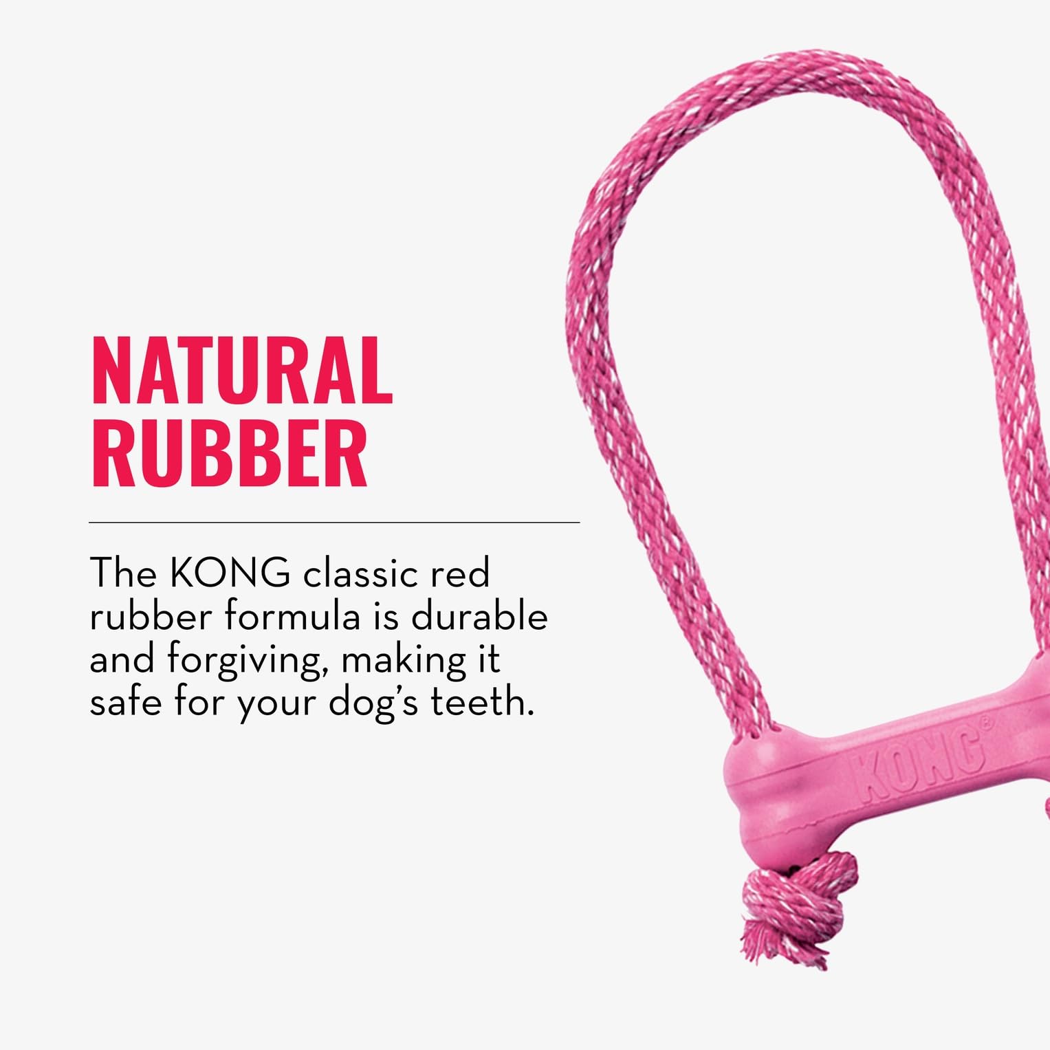 KONG Puppy Goodie Bone rose, conçu pour accompagner la croissance des chiots.