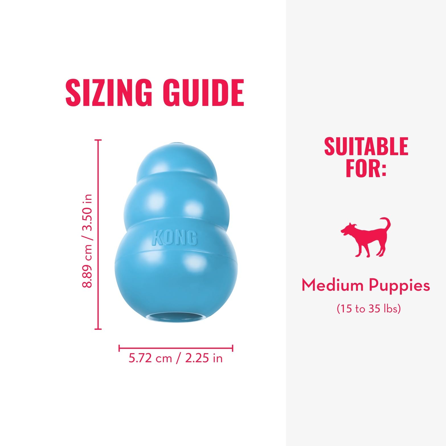 KONG Puppy friandises: remplissage pour stimuler l attention et l entrainement.