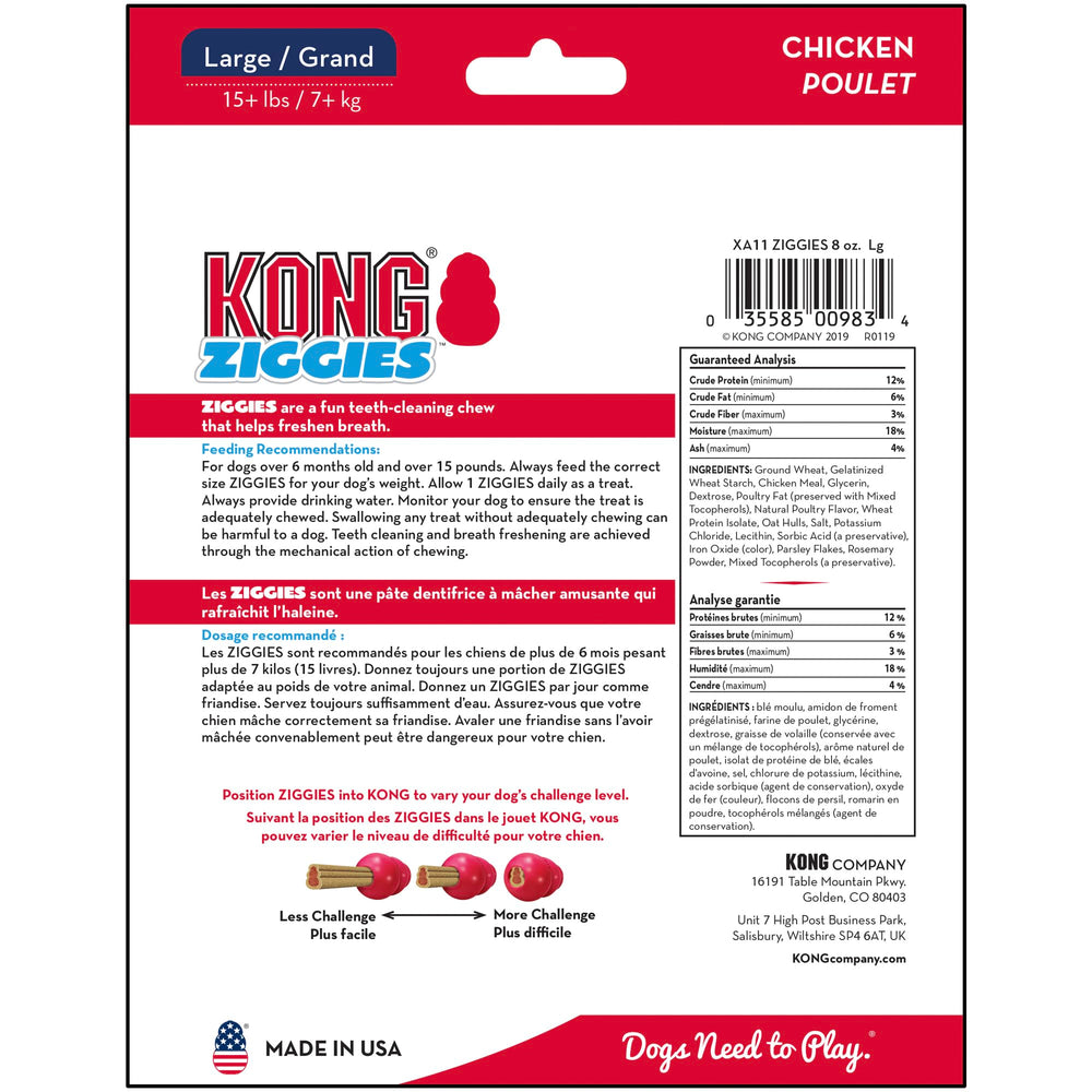 KONG – Qualité américaine et matériaux soigneusement sélectionnés.